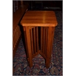 Crafters and Weavers Mission Spindle Side Table / Plant Stand in Walnut