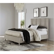 Crafters and Weavers Minerva Modern Platform Queen Bed in Gray