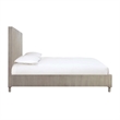 Crafters and Weavers Minerva Modern Platform Queen Bed in Gray