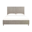 Crafters and Weavers Minerva Modern Platform Queen Bed in Gray