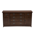 Crafters and Weavers Mission Oak 6-Drawer 62