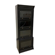 Crafters and Weavers Legacy 4 Stack Barrister Bookcase in Black