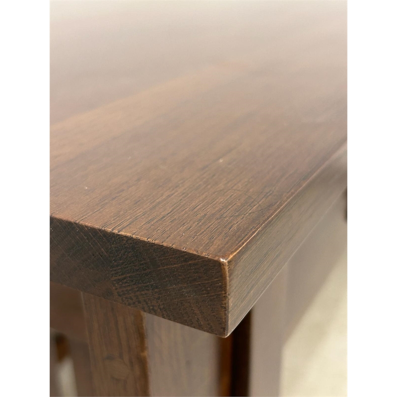 Crafters and Weavers Mission Crofter 3 Drawer Library Desk in Walnut