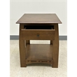 Crafters and Weavers Mission Quarter Sawn Inlay End Table in Walnut/White Oak