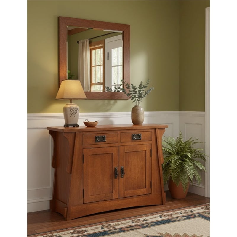 Crafters and Weavers Mission Crofter Style Entry Cabinet in Michael's Cherry