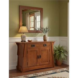 Crafters and Weavers Mission Crofter Style Entry Cabinet in Michael's Cherry