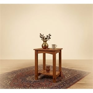 Crafters and Weavers Mission Mortise and Tenon End Table in Walnut