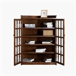Crafters and Weavers Mission Oak Corner Bookcase / Cabinet in Walnut