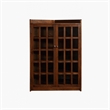 Crafters and Weavers Mission Oak Corner Bookcase / Cabinet in Walnut