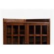Crafters and Weavers Mission Oak Corner Bookcase / Cabinet in Walnut