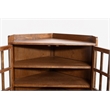 Crafters and Weavers Mission Oak Corner Bookcase / Cabinet in Walnut