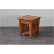 Crafters and Weavers Mission 1 Drawer Crofter End Table in Golden Brown