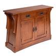 Crafters and Weavers Mission Crofter Style Entry Cabinet in Walnut