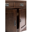 Crafters and Weavers Mission Crofter Style Entry Cabinet in Walnut