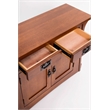 Crafters and Weavers Mission Crofter Style Entry Cabinet in Walnut