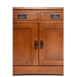 Crafters and Weavers Mission Crofter Style Entry Cabinet in Walnut