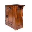 Crafters and Weavers Mission Crofter Style Entry Cabinet in Walnut