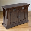 Crafters and Weavers Mission Crofter Style Entry Cabinet in Walnut