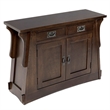 Crafters and Weavers Mission Crofter Style Entry Cabinet in Walnut