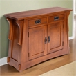 Crafters and Weavers Mission Crofter Style Entry Cabinet in Walnut
