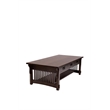 Crafters and Weavers Mission Crofter Style 6 Drawer Coffee Table in Walnut