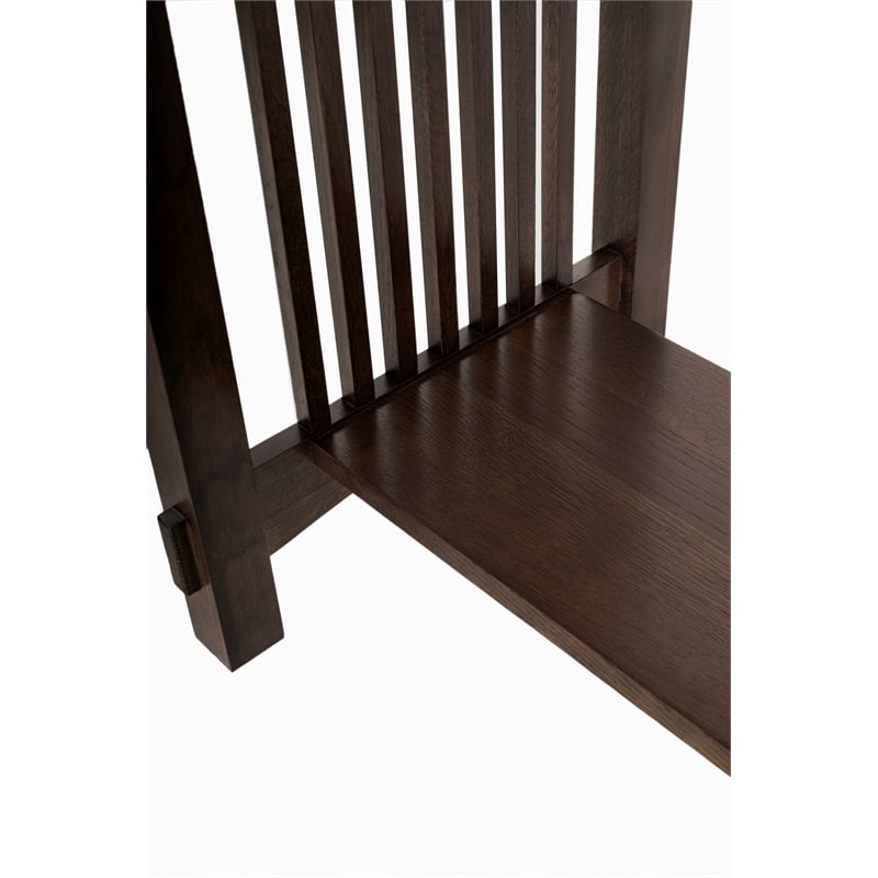 Crafters and Weavers Mission 3 Drawer Crofter Style Console Table in Walnut