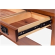 Crafters and Weavers Mission 3 Drawer Crofter Style Console Table in Walnut
