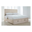 Crafters and Weavers Harbor Storage Queen Platform Bed Frame in Light Brown