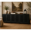 Crafters and Weavers Rustic-Modern Farmhouse Solid Wood Sideboard  TV Stand