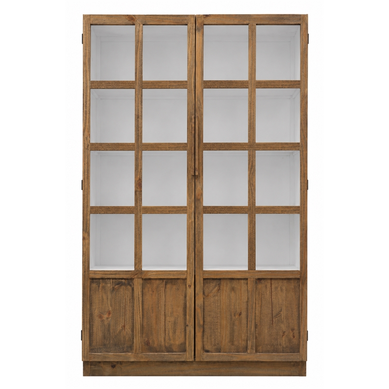 Crafters and Weavers Rustic Modern Farmhouse Modular Cabinet in Pine Wood