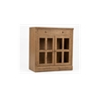 Crafters and Weavers Rustic Modern Farmhouse Bookcase & Cabinet in Pine