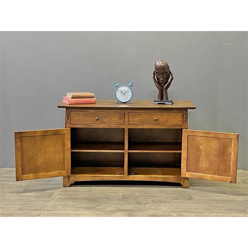 Crafters & Weavers A34 Mission/Arts & Crafts Quarter Sawn Cabinet in Walnut