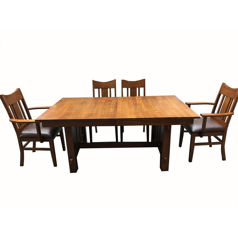 Crafters & Weavers Mission Quarter 8 Chair Dining Set in Michael's Cherry