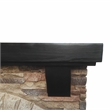 LIVILAND 45 in. Freestanding Magnesium Oxide Electric Fireplace in Tan
