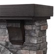LIVILAND 45 in. Magnesium Oxide Freestanding Electric Fireplace in Gray