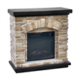 LIVILAND 36 in. Freestanding Electric Fireplace in Tan