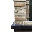 LIVILAND 36 in. Freestanding Electric Fireplace in Tan