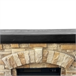 LIVILAND 36 in. Freestanding Electric Fireplace in Tan