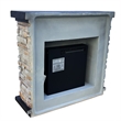 LIVILAND 36 in. Freestanding Electric Fireplace in Tan