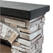 LIVILAND 36 in. Freestanding Electric Fireplace in Gray