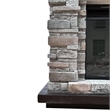 LIVILAND 36 in. Freestanding Electric Fireplace in Gray
