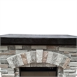 LIVILAND 36 in. Freestanding Electric Fireplace in Gray