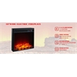 LIVILAND 36 in. Freestanding Electric Fireplace in Gray