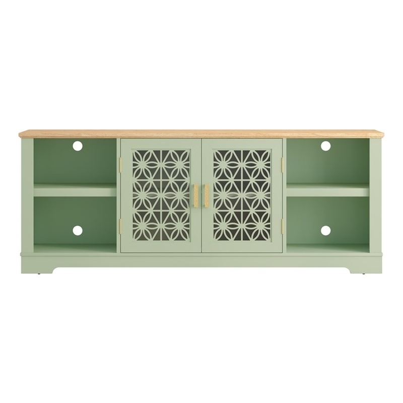LIVILAND 70 in. TV Stand Media Console for TV up to 75 in. - Green