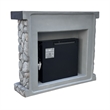LIVILAND 44 in. Freestanding Electric Fireplace in Cool Gray Stone