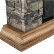 LIVILAND 40 in. Magnesium Oxide Freestanding Electric Fireplace in Tan