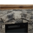 LIVILAND 40 in. Magnesium Oxide Freestanding Electric Fireplace in Tan