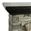LIVILAND 40 in. Magnesium Oxide Freestanding Electric Fireplace in Gray