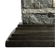 LIVILAND 40 in. Magnesium Oxide Freestanding Electric Fireplace in Gray