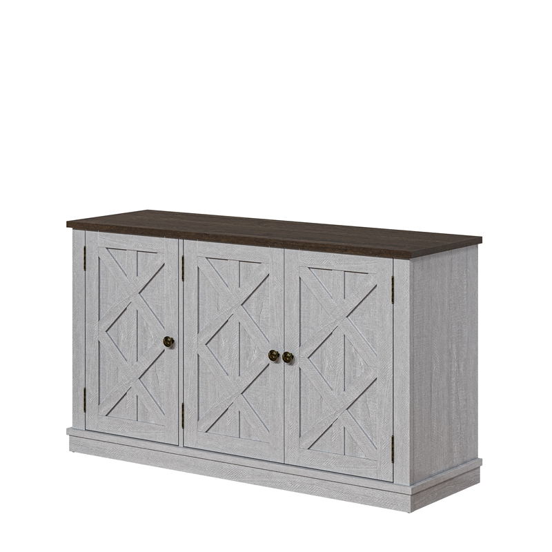 LIVILAND 48 in. TV Stand Media Console for TV up to 53 in. - Off White